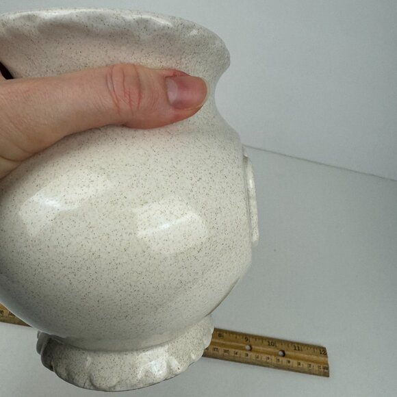 Vtg Pfaltzgraff Pitcher Speckled Cream Off White Cottage Farmhouse Colonial - Picture 10 of 17